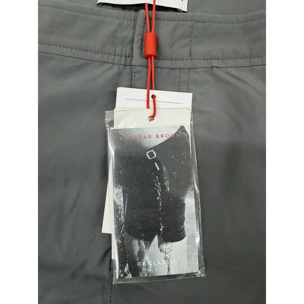 Orlebar Brown Bulldog Men's 38 Lined Swim Shorts Trunks Gray 6